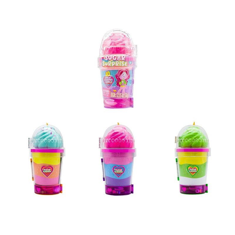 Sugar Surprise Collectible Dolls, 10 Surprise Pieces, Reusable Fluff &