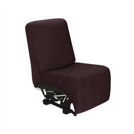 PureFit Additional Seat Cover for Reclining Couch Covers, Super Stretch Recliner Covers for Large Recliner, Reclining Sofa Slipcovers Furniture Protector for Kids Pets with Elastic Bottom, Chocolate