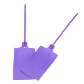 sourcing map Plastic Seals Shipping Tags, for Plastic Tie Mark Product Identification Tags,Valve Marking,Outdoor Tagging, 2.3x3.9 Inch Purple 25Packs