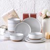Hasense Plates and Bowls Sets, 18 Pieces Modern Porcelain Dishes