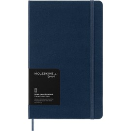 Moleskine Smart Notebook, Large, Ruled, Sapphire Blue, Hard Cover (5 x 8.25)
