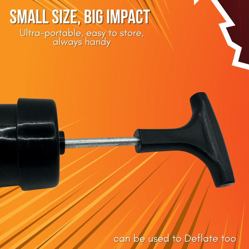 Double Action Sports Pump for Footballs & Inflatables – 20cm