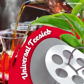 ZETTMANN® Tea Strainer for Loose Tea I Strainer - Teapot I Çaydanlık Süzgeci I Tea Filter for Loose Tea - Tea Strainer for Teapot I Süzgec Caydanlik for Cay and Spout (2)