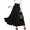SweatyRocks Women's Elegant High Waist Skirt Tie Front Pleated Maxi