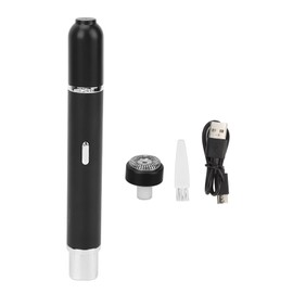 Nose Hair Trimmer USB Mini 2 in 1 Portable Low Noise High Speed Ear Hair Trimming Machine Black