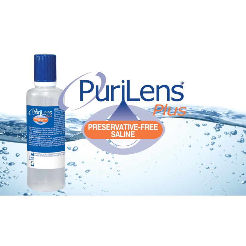 Purilens Plus Preservative-Free Contact Lens Saline 120ml (4 fl. oz.)