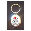 DottsMusic I Love You This Much - Cute Romantic Shopping Trolley Keyring - Token (£1 Coin)