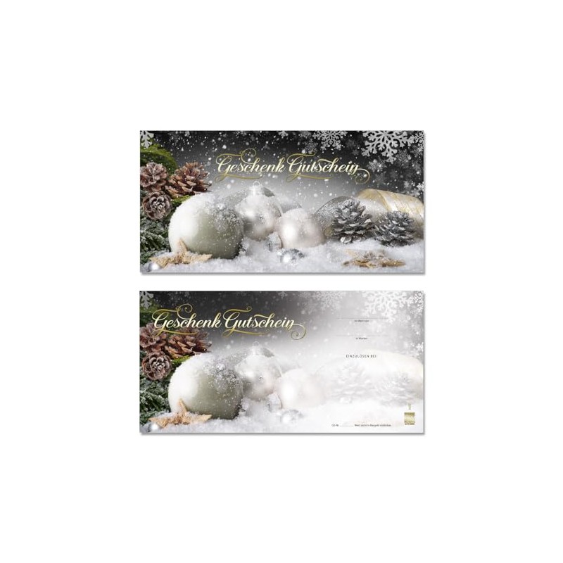 Gift Voucher Gift Vouchers for DIN Long Envelopes (Pack of