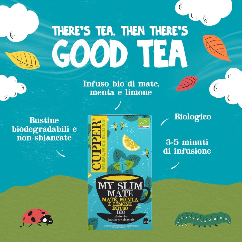 CUPPER Infuso My Slim Mate Bio con Matè Menta Limone