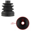 Caltric 2 Rear Axle Inner Outer CV Boot Kit for