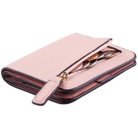 Toughergun Wallet Women Rfid Blocking Small Compact Bifold Luxury Leather Pocket Wallet Ladies Mini Purse with ID Window