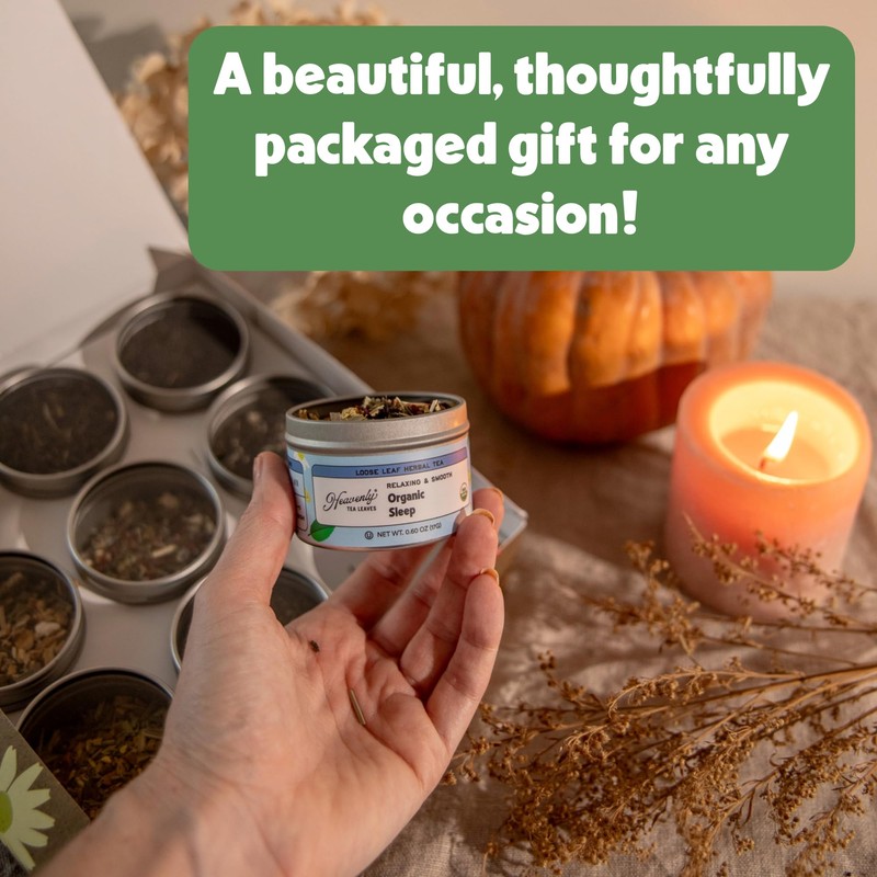 Heavenly Tea Leaves Organic Loose Leaf Tea Sampler Set (Approx.