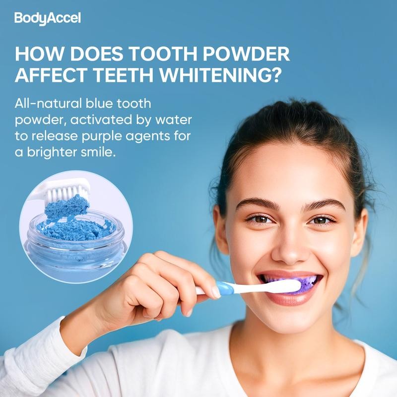 BodyAccel Tooth Powder Natural Whitening Pearl Probiotic Oral