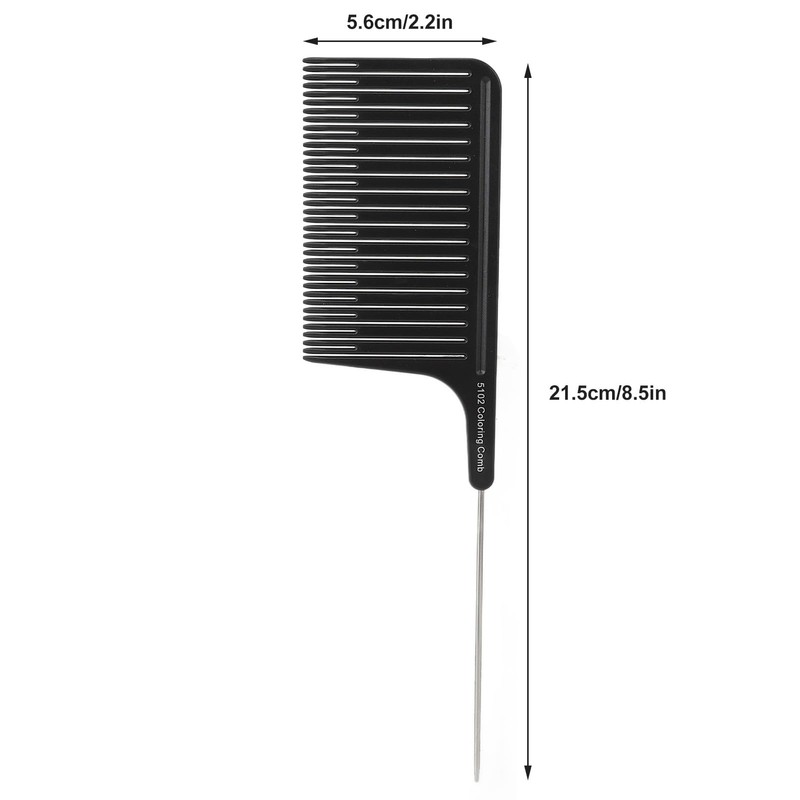 Hair Highlight Comb, Highlight Comb, Stainless Steel Rat Tail Comb