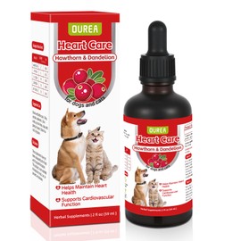Dandelion for Dogs and Cats, Hawthorn Tincture for Pets, Heart Health Supplements for Pets, Hawthorn and Dandelion for Dogs and Cats to Support Heart Function (2 fl oz)