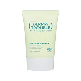 Fushidine Derma Trouble Zinc Calming Sun Cream 50ml (SPF50+) x2 / 후시다인 더마 트 러블 징크 카밍 선크림 50ml(SPF50+) x2
