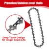 Pack of 2 Chainsaw Chains, 6 Inch Mini Chainsaw Replacement
