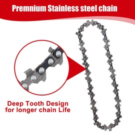 Pack of 2 Chainsaw Chains, 6 Inch Mini Chainsaw Replacement Chain, Replaceable Mini Saw Chain, Portable Carbon Steel Saw Chains, Chainsaw Chain for Agriculturists, Carpentry, Wood Cutting, Garden Tree