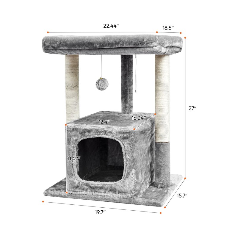 SYANDLVY Cat Tree for Indoor Cats Large Adult, Modern Activity
