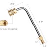 Sooprinse Washer Gutter Cleaner Attachment,Pressure Washer Gutter Rod for Lance/Wand