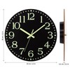 Warminn Wall Clock - 12 inch Glow in The Dark