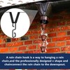 RiseDirectly 2 Pcs Heavy-Duty V-Shaped Rain Chain Gutter Adapter Clip