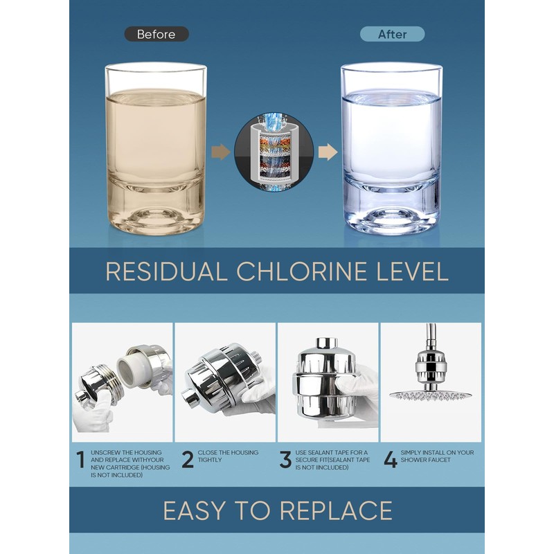 Cobbe HD HEAVY DUTY High Output Shower Filter – 99%