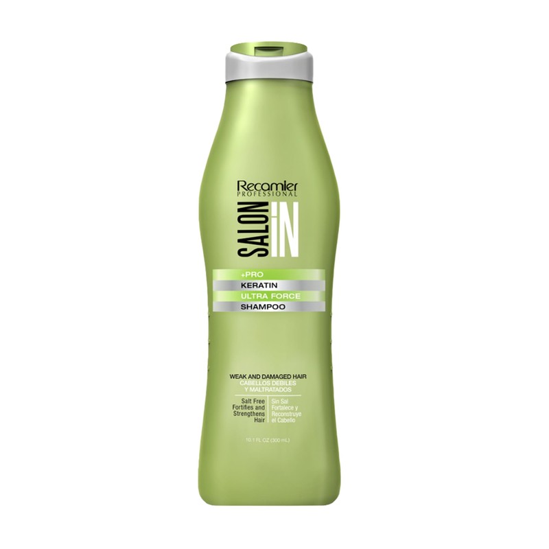 Recamier SalonIn Keratin Ultra Force Shampoo Sin Sal Para Cabellos