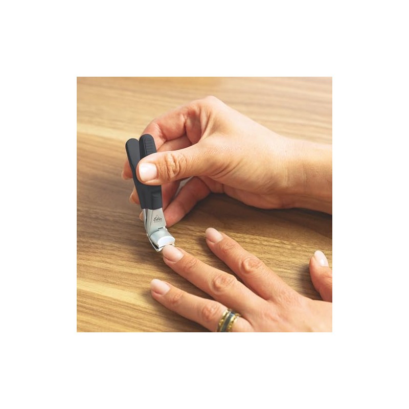 ERBE Nail clippers with soft grip, 8.5 cm, black, stainless