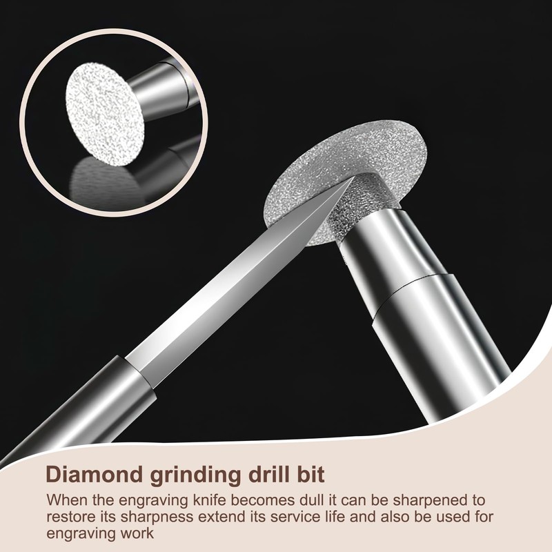Wood Carving Drill Bits Kit 6PCS, Compatible with Dremel Rotary