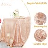 B-COOL Rose Gold Sequin Tablecloth Wedding Table Cloths for Reception