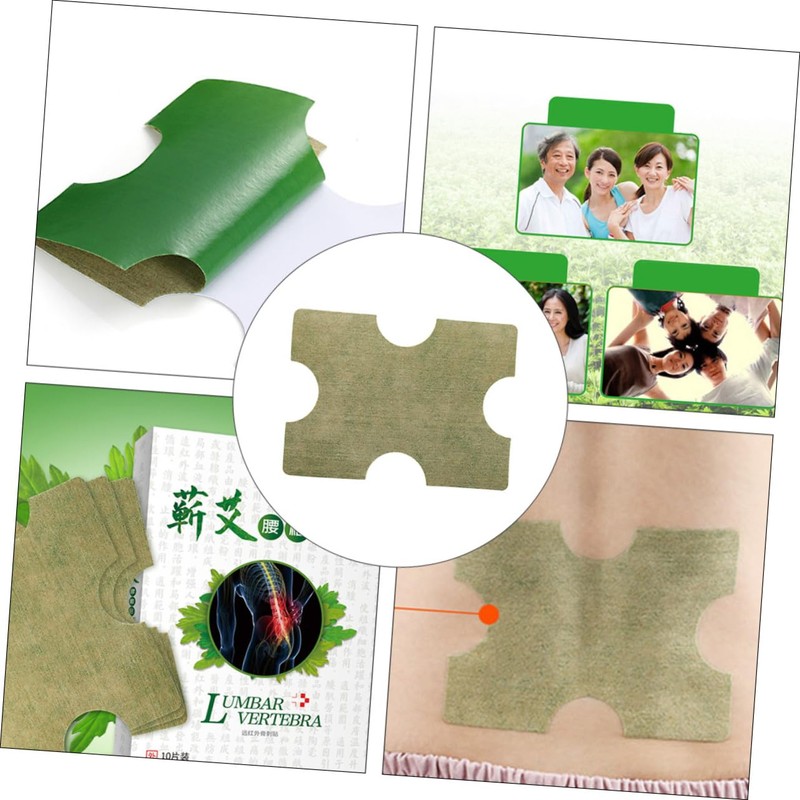 FOMIYES 20pcs Self-heating Moxibustion Paste for Waist Hot Pads for