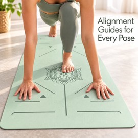 6mm TPE Anti-Slip Yoga Mat, 180 x 57 cm Eco-Friendly Pilates and Home Workout Exercise Mat