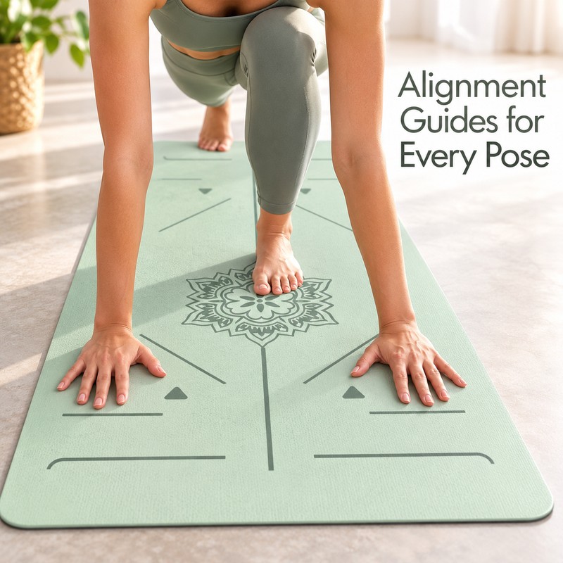 6mm TPE Anti-Slip Yoga Mat, 180 x 57 cm Eco-Friendly