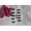 Czech Glass Letter  *H*  Beads Crafts Jewelry Making/1 Dozen/12pcs