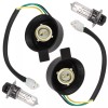Caltric 2X LH RH Headlight Socket and Bulb for Yamaha