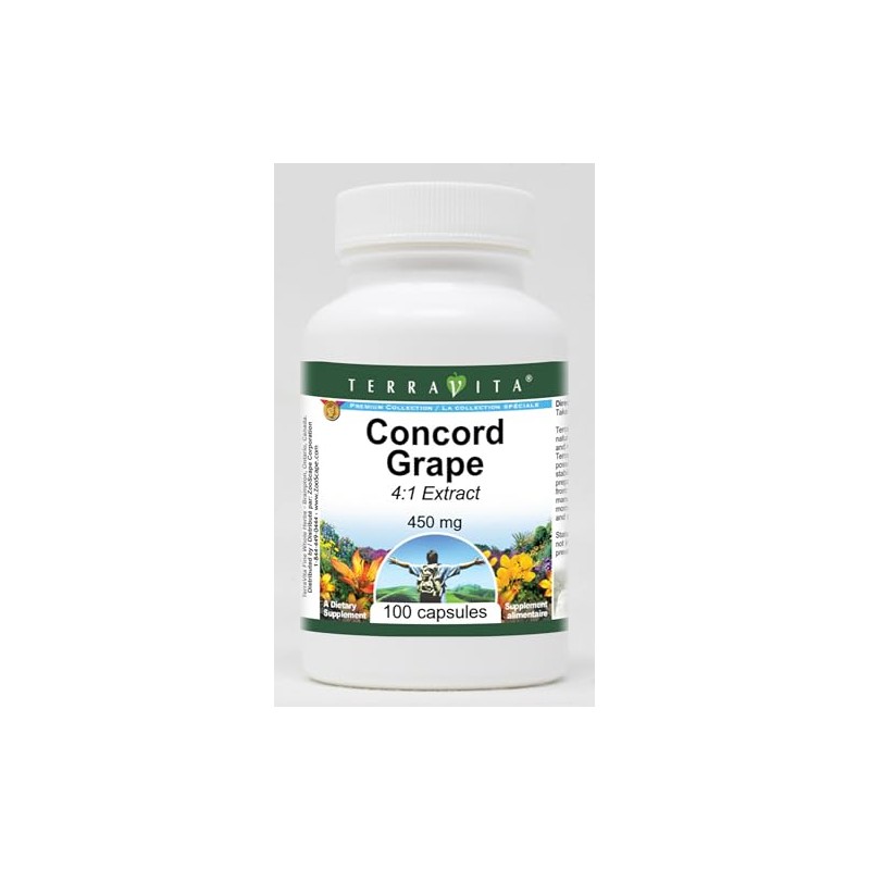 Concord Grape 4:1-450 mg (100 Capsules, ZIN: 520322)