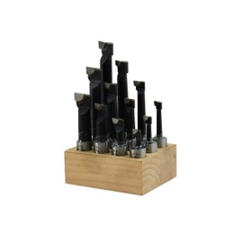 Shars 5/8" 12 Pcs Boring Bar Set C2 Carbide Tipped Bars Lathe Tool Alloy Steel Shank New 404-7233#(