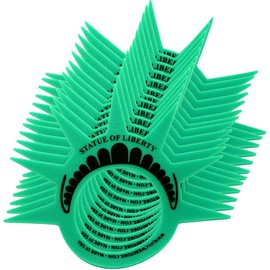 ((PACK OF 12) Fun Statue of Liberty Crowns Hats Visors and Caps. (Made in USA) Liberty Costume Hats for New York City Theme Parties