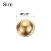 sourcing map 10pcs Precision Solid Brass Bearing Balls 5/8" Industrial