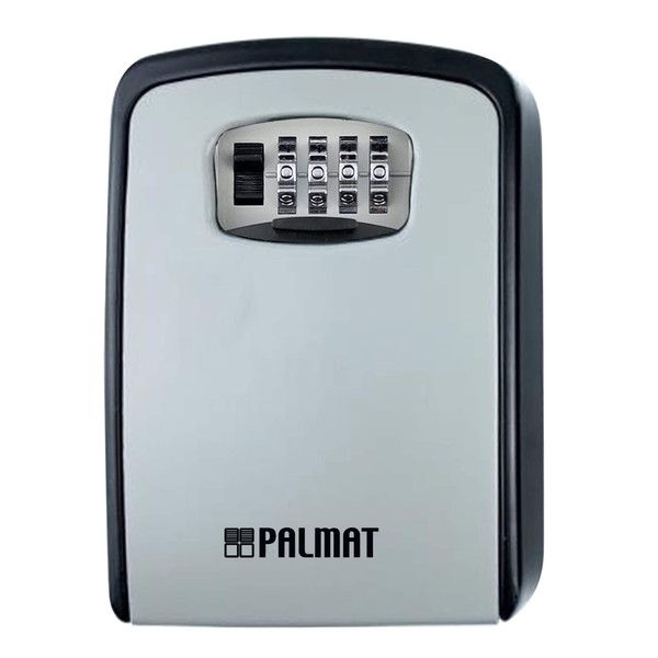 PALMAT - Key Safe - Secure Combination, Weatherproof Outdoors, Wall