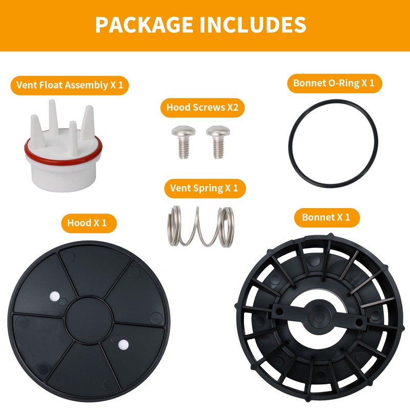 1" Pressure Vacuum Breaker Vent Float Kit Replacement for Watts