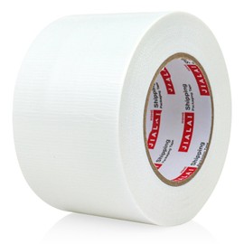 Wide Duct Tape 3 Inch, Industrial Grade 30Yards (90 ft) Wide Tape Duct, 9 Mil Heavy-Duty, Waterproof, Strong, Flexible, No Residue, for Crafts & Home Improvement (White, 3'' x 90ft)