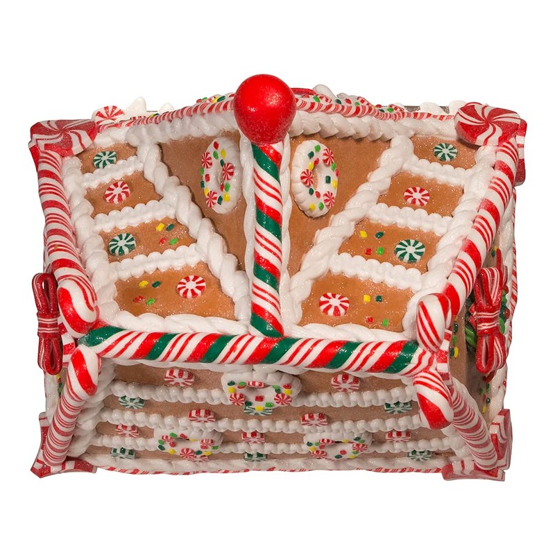 Kurt S. Adler 13-Inch Battery-Operated Gingerbread House with LED Light