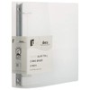 JAM PAPER Plastic 2 inch Binder - Clear 3 Ring