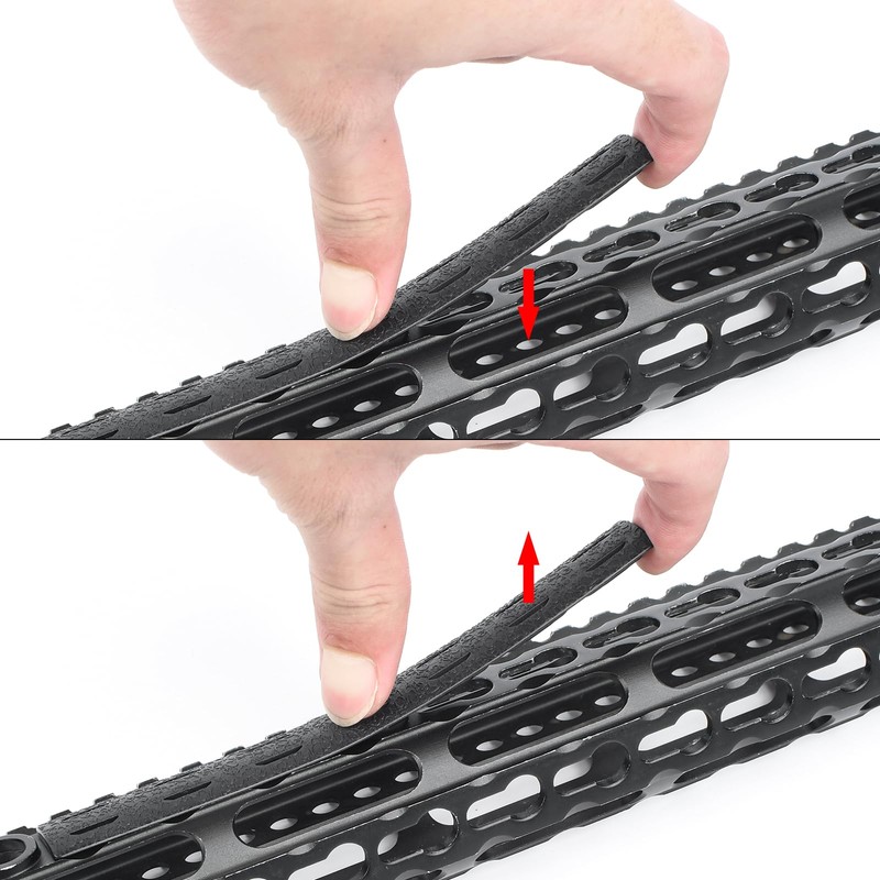 QIRUIMY KEYMOD Compatible Rail Panel Rail Cover (Set of 5,