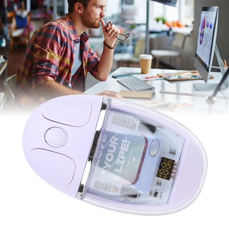 Bluetooth Wireless Mouse Dual Mode 2.4G Transparent PC Ergonomic Office