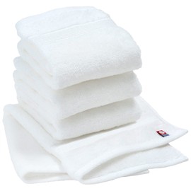 SHIKITOWEL Imabari Towel, Hand Towel, Set of 4, Fuyu 1.01, Made in Japan, High Speed Absorption, Fluffy and Elastic Texture, Thick, Medium Thick, Easy to Use, Large Towel Handkerchief, Approx. 13.4 x