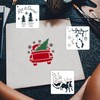 64Pcs Small Christmas Stencils, 3X3 Inch Reusable Craft Stencil for