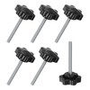 M METERXITY 6-Pack Star Clamping Knobs, M6x60mm Male Thread Hand